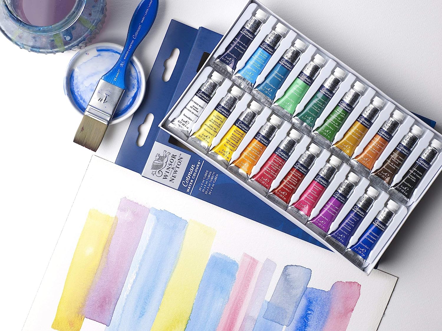 Winsor & Newton Cotman Watercolor Paint Set, 12 Count (Pack of 1), 20 Colors - Image 6